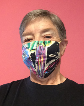 Wearing home made mask